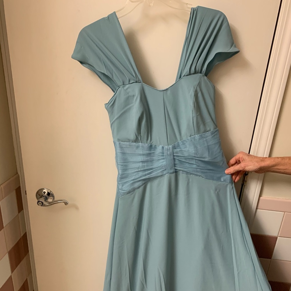 CUSTOM David’s Bridal Vera Wang MIST color dress